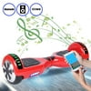 Portable Compact Smart Electric hoverboard Self Balancing bluetooth Scooter Hover Board Balance 2 Wheels Red