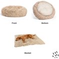 Best Friends by Sheri Bundle Savings The Original Calming Shag Donut Cuddler Dog Bed in Small