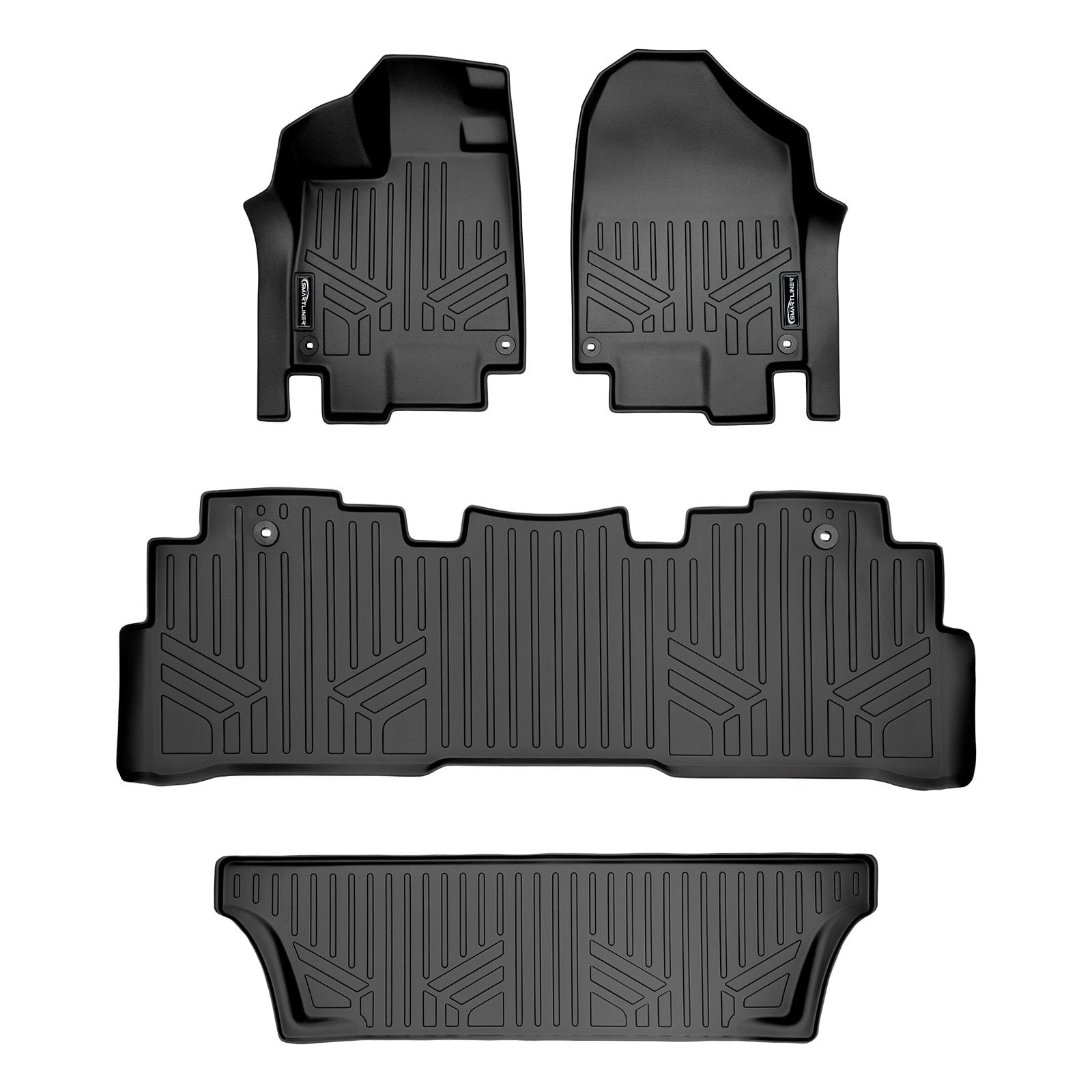 Maxliner 20182022 Fits Honda Odyssey Floor Mats 3 Row Set Black A0325