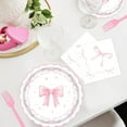 thumbnail image 3 of Birthday Decorations Bow Plates and Napkins,Bexikou 20 Sets Pink Paper Plates and Napkins for Birthday Party Decoration Baby Bridal Shower,Disposable Tableware for Wedding Bachelorette Party, 3 of 5