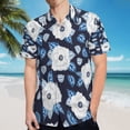 thumbnail image 5 of High Quality Hawaiian Shirts for Men Short Sleeve Aloha Beach Shirt Floral Summer Casual Button Down Shirts Blouses 6U3FWH, 5 of 7