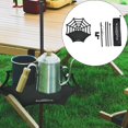 thumbnail image 3 of jinwen Lamp Pole Ground Insert Lamp Pole Folding W/ Table Board Removable Table Clamp Black, 3 of 4