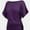 Deep Purple, variant on Women's Solid Short Sleeve Boat Neck Dolman Top with Side Shirring Trendy Casual Loose Fit T-Shirt