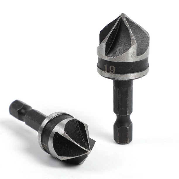 Juego de Brocas para Fregadero de Acero de Alto Carbono, Broca de Precisión Profesional para Madera y Metal