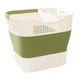 thumbnail image 1 of Cesta de lavandería plegable, organizador de almacenamiento, cesta multifunción con asas Verde, 1 of 9