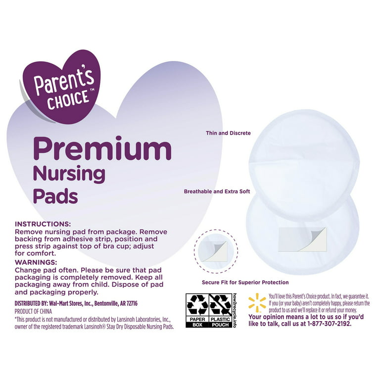 Disposable Adhesive Nursing Pads 8 Boxes/12 pads each Breastfeeding