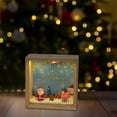 thumbnail image 4 of Wooden Photo Frame Night Light Christmas Night Lights Ornament Holiday Gift Decoration Living Room Bedroom Office Ornament, 4 of 7