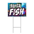 thumbnail image 1 of Tropical Fish (18" x 24") Yard Sign, Includes Metal Step Stake, 1 of 6