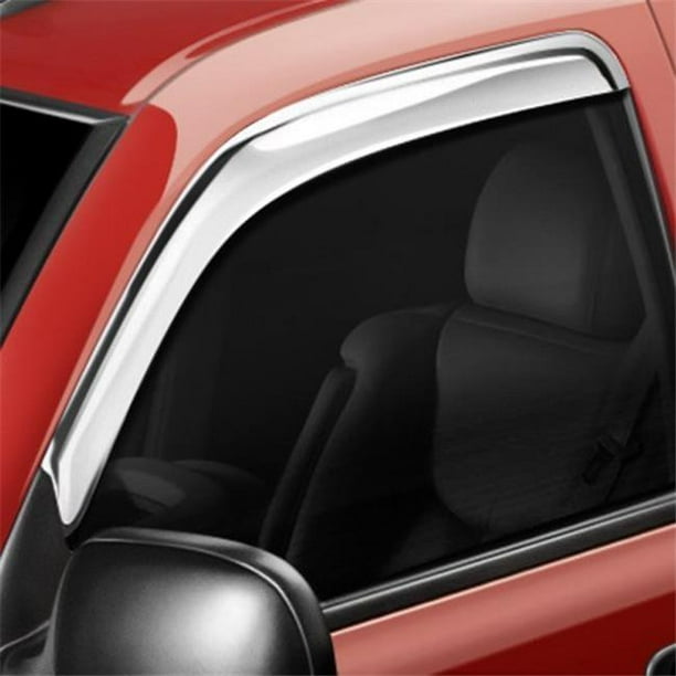 Ventshade 684383TapeOn Standard Ventvisor Chrome Front & Rear Window