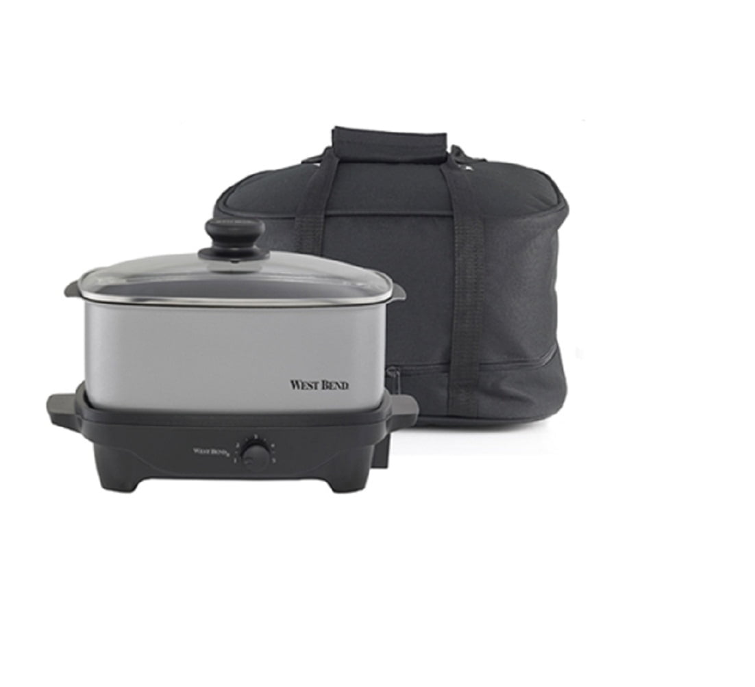 5 Qt. Oblong Slow Cookers, Slow Cooker with Totes, Red Slow Cookers – West  Bend