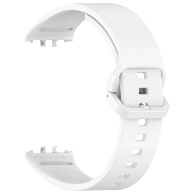 For Samsung Galaxy Fit 3 Strap / Case Tempered Glass Screen Protector Plating Cover Case Silicone Band 3 White For Samsung Fit 3