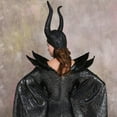 thumbnail image 6 of Women's Dress of Evil Mistress Villain Black Dress Witch Queen Dress Outfit, 6 of 7