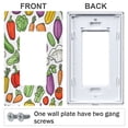 thumbnail image 3 of Yayeee Rocker Switch Wall Plate 1-Gang 4.6"x2.9" Home Decorative Outlet Cover, Vegetables Pattern, 3 of 6