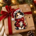Calico Tree Christmas Ornament Calico Cat Acrylic Tree Hanging for Cat Lovers ...