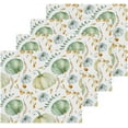 thumbnail image 2 of SKYSONIC Autumn Harvest Pumpkin Cotton Washcloths Set of 4, Highly Absorbent Soft Fingertip Towel for Bathroom, Gym, Hotel and Spa, 12 x 12 Inch, 2 of 7