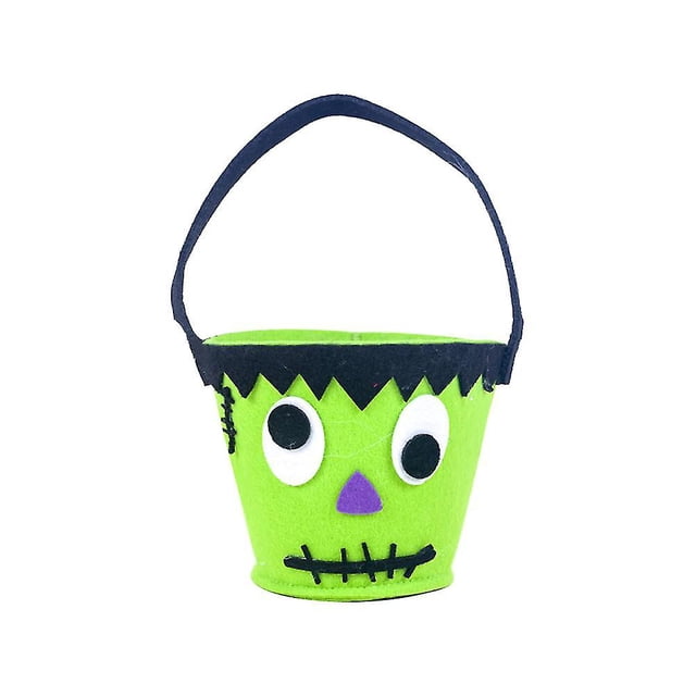 Designs Classiques d'Halloween, Seaux à Bonbons Réutilisables pour Enfants avec Poignée Portable, Sacs à Friandises Ou à Bonbons d'Halloween, Parfaits pour les Fêtes et Décorations
