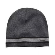 Michael Kors Men's Striped Beanie Charcoal Size Regular