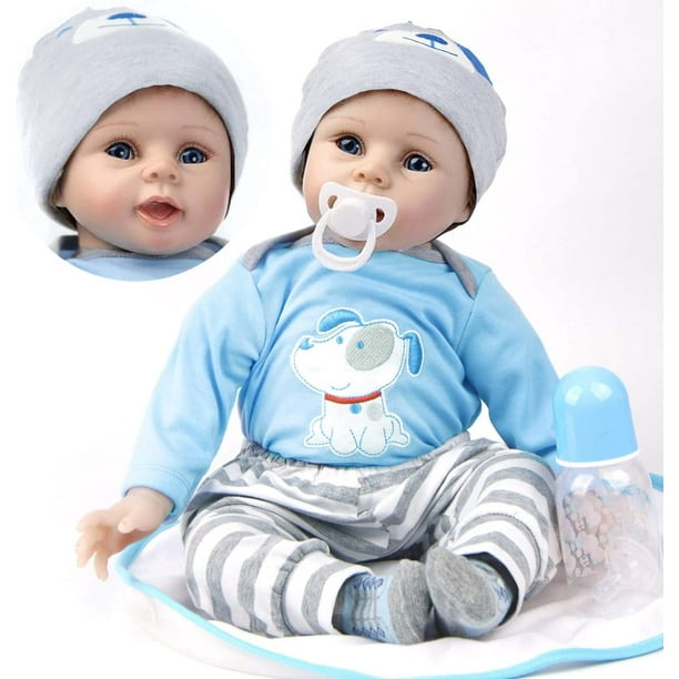 Hersh 22inch Reborn Dolls Silicone Baby boy Lifelike Girls Realistic Babies  Cheap That Look Real Life Newborn Toddler for Kids Open Eyes 