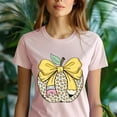 thumbnail image 5 of Cheetah Print Apple T-Shirt – Cute Pencil Bow Teacher Life Graphic Tee, Black, Size M, 5 of 6