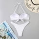 thumbnail image 4 of Conjunto de ropa de playa con estampado de Bikini y traje de baño dividido calado de Color sólido cómodo para mujer OAVQHLG3B Store  lin121212, 4 of 4