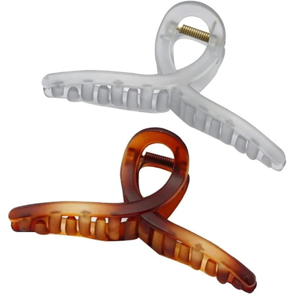 Haobase 2 Pcs Large Hair Claw Clips, Nonslip Frosted Hair Clips, 13cm Big Jaw Butterfly Hair Clips, Hair Accessories for Women Girls Long Thick Hair