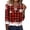 JQ24_Deep Red, variant on Lumtrix Christmas Shirts for Women Graphic Print Tee Fall Loose Fit 3/4 Sleeve V Neck Blouses Wine L