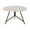 White, variant on Kate and Laurel Pallson Modern Round Wooden Coffee Table, 28 x 18, Whitewash and Black, Circle Wood and Metal Coffee Table with Mixed Materials for Living Room Home Decor