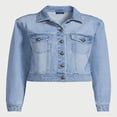 thumbnail image 5 of Scoop Women’s Crop Jean Jacket  Sizes XS-XXL, 5 of 5
