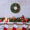 thumbnail image 1 of Ganfancp Corona de Navidad Decoración Simulación Flor Corona Escaparate Puerta Colgante Escena de Navidad Decoración Atrezzo Ofertas Del Día 1 Corona, 1 of 6