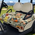 thumbnail image 3 of Whosucclay Floral Print Seat Covers for Golf Carts, 4 Convenient Pockets for EZGO Club Car 2-Seater Golf Cart, 51.18 inch x 30.3 inch, 3 of 9