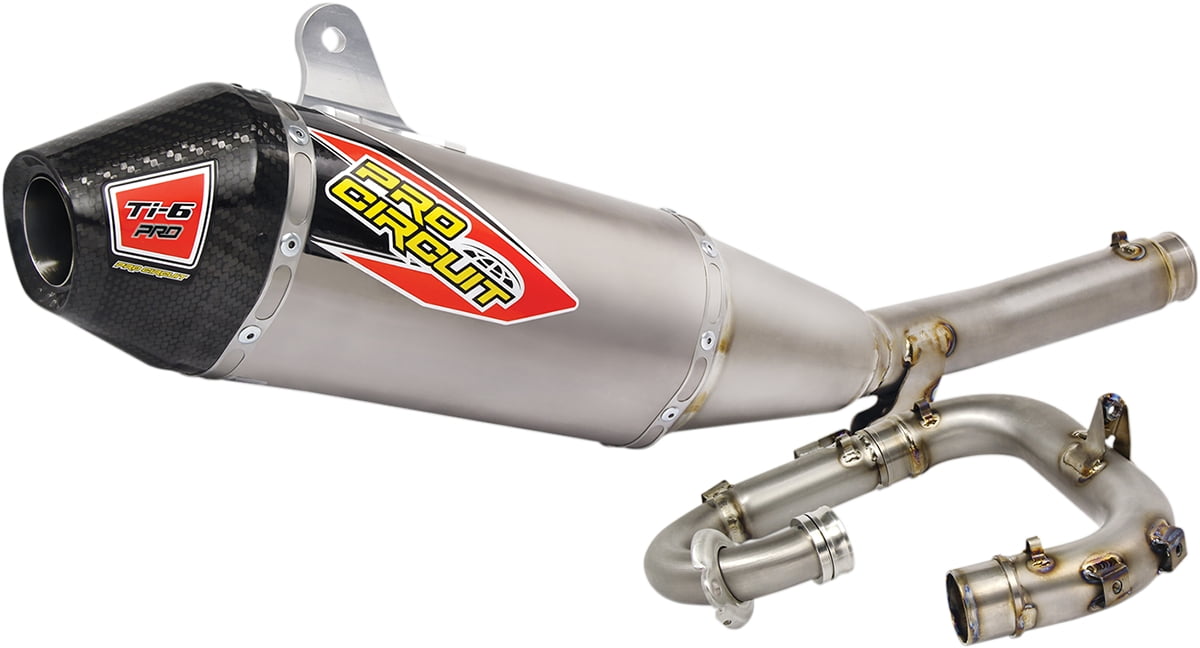 Pro Circuit Ti6 Pro Titanium Exhaust System w/Carbon End Caps