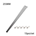 thumbnail image 5 of chidgrass 15 Pieces Steel Spokes Bike Supplies Replaced Part 250MM 260MM Fine Workmanship Cycling Accessories Solidness Upgraded Fittings 255MM, 5 of 7