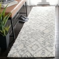 thumbnail image 2 of Parma Ainslee Aztec Shag Area Rug by Chateau Lyon Runner Rug, Cream/Grey, 2'3" x 11', 2 of 7