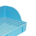 thumbnail image 6 of balikha Corner Litter Pan Pee Pan Tray Bedpan Cage Toilet Bedding Box Pet Toilet for Hamster Rats Cage Accessories Blue, 6 of 9
