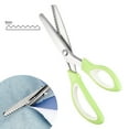 thumbnail image 4 of Vadktai Pinking Shears Comfort Grips Crafts Zig Zag Cut Sewing Scissors, Professional Handheld Dressmaking, 4 of 5