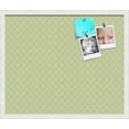 thumbnail image 2 of PinPix ArtToFrames 18x22 Custom Cork Bulletin Board Lime Green Chain   Poster Board Has a Fabric Style Canvas Finish, Framed in Satin White Frame (PinPix-573), 2 of 6