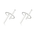 thumbnail image 3 of Jumpingount Pareja anillos boda anillo de abertura del puño Punk dedo bucle círculo mujer hombre chicas dama joyería Anti-alergias accesorios de Plata 2piezas, 3 of 6