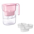 thumbnail image 1 of Jarra con filtro de agua Waterdrop Elfin, capacidad para 7 tazas, color rosa, 1 of 9