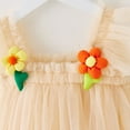 thumbnail image 6 of Dresses for Girls Toddler Fly Sleeve Floral Solid Color Holiday Mesh Party Dresses Wedding Princess Dress Size 2 Y-3 Y, 6 of 6