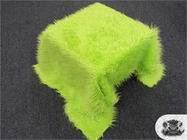 Faux Fake Fur Mongolian Fabric Sold by the Yard (LIME)