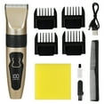thumbnail image 2 of Dog Grooming Clippers, Dog Hair Clipper with 4 Guard Combs, Low Noise Rechargeable Electric Cat Shaver Shears Tools for All Pets, Dog Trimmer for Grooming, Dog Shaver, Gold, 2 of 5
