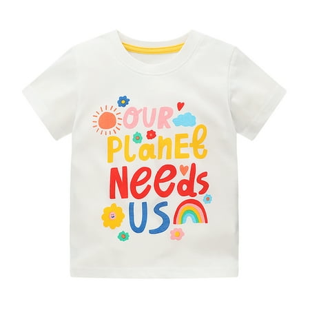 

Children s Shortsleeve T-shirts for Toddler Boys Girls Tees Fashion Cartoon Cute Cool Printing Baby Cotton T-shirts 12M-8T