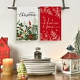 thumbnail image 2 of SM-XLHN Holly Merry Christmas Kitchen Towels Dish Towels, 18x26 Inch Holiday Home Sweet Home Jolly Winter Decoration Hand Towels Set of 4, 2 of 6