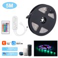thumbnail image 2 of Tuya 5M Non-Waterproof WiFi RGB LED Strip Light with Remote Control & APP Integration - Music Sync & Voice Command Compatible for Home, Hotel, Bar & Party Decor, 2 of 6