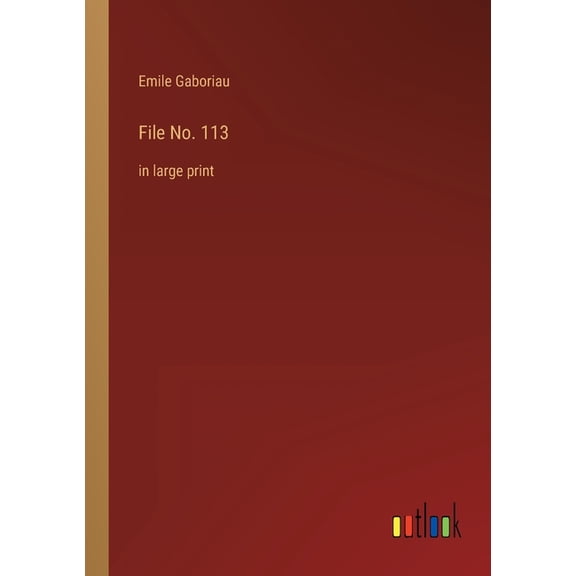 File No. 113 : in large print (Paperback)