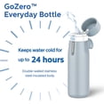 thumbnail image 4 of PHILIPS 18.6oz Filtered Insulated Water Bottle, 304 Stainless Steel Reusable Tumbler, BPA‑Free Leak‑Proof Lid, Hot Cold Retention, Filter Reduces Chlorine & Odor, Lasts 2 Months or 40 Gallons, Blue, 4 of 10