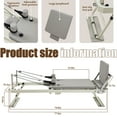 thumbnail image 4 of Homsido Foldable Pilates Reformer Machine, Grey, 4 of 5