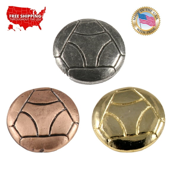 Soccer Ball, Football, Futbol, Pewter, Metal, Hat, Lapel, Brooch, Pin, Pins, Jewelry, Made in USA, Many Sports Available. Creative Pewter Designs. A502