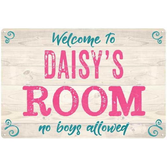 DAISY'S Room Kids Bedroom Sign 8x12 Metal Sign 208120089170