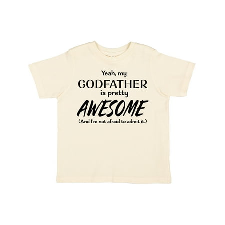 

Inktastic Yeah My Godfather is Pretty Awesome Gift Toddler Boy or Toddler Girl T-Shirt